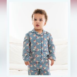 Smocking Bird Christmas PJ set
